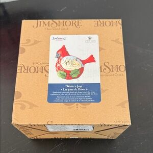 Jim Shore Heartwood Creek Red and White Ornament